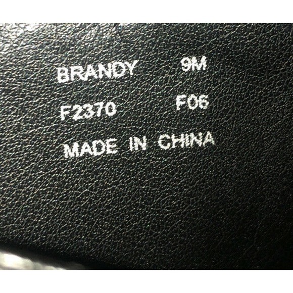 CALVIN KLEIN Black Suede Slip On Buckle Knee High Boots Size 9 BRANDY - Picture 9 of 9